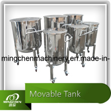 Neu! 100L-20000L Edelstahl-Lagertank mit beweglichen Rollen